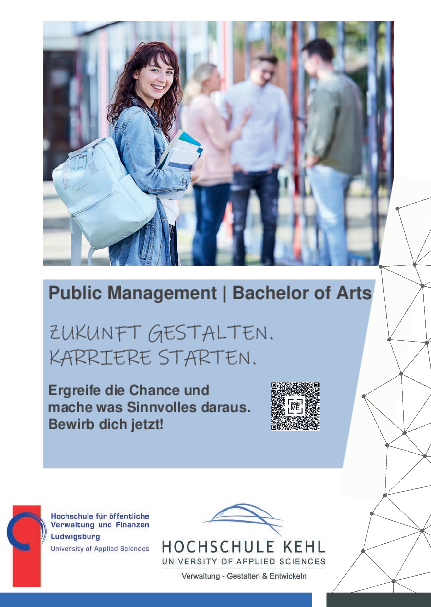 Flyer Bachelor of Arts Public Manangement
